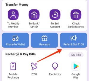 Phonepe Refer and Get